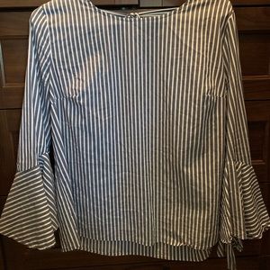 Long sleeved stripped blouse